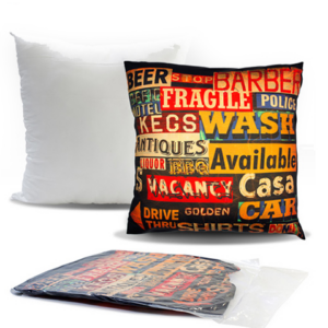 full color printing logo pillows