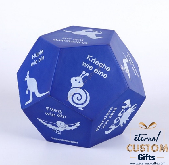 custom print dice stress ball